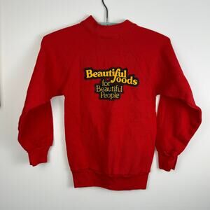 Vintage 80s crewneck sweatshirt size kids 10-12 red